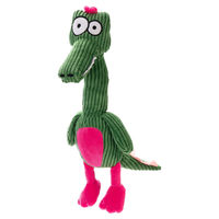 Produktbild von Beeztees Hundespielzeug Krokodil Krok Plüsch Grün 37 x 10 x 8 cm für kleine und mittlere Hunde
