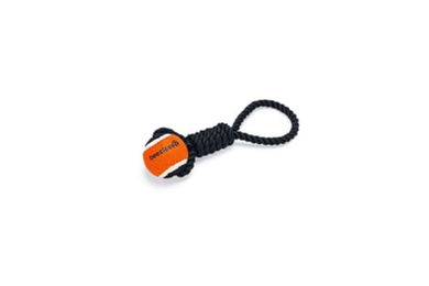 Beeztees Hundespielzeug Leira Baumwollknoten mit Ball Schwarz – Bild 1 von 1