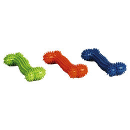 Produktbild von Beeztees Hundespielzeug Massageknochen aus Gummi zur Zahnpflege bunt 17x7x3,5cm