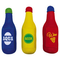 Produktbild von Beeztees Hundespielzeug Mesh Drinks Buntes Wurfspielzeug aus Polyester für Hunde