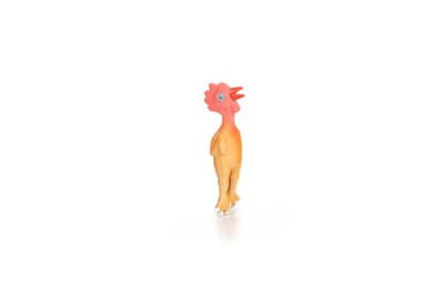 Produktbild von Beeztees Hundespielzeug Mini-Huhn aus Latex in Gelb und Orange