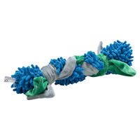 Produktbild von Beeztees Hundespielzeug Nuno Plüschspielzeug Blau Grün 37 x 7 x 7 cm