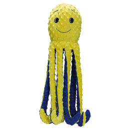 Produktbild von Beeztees Hundespielzeug Oktopus Amy Plüsch gelb blau