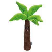 Produktbild von Beeztees Hundespielzeug Palme aus Plüsch in Braun und Grün 30 x 31 cm