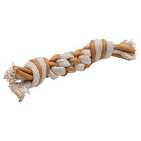 Produktbild von Beeztees Hundespielzeug Puppy Dental Seil Foz für Welpen zur Zahnpflege Beige Braun 20 cm