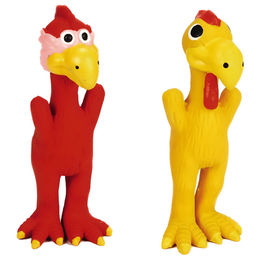 Beeztees Hundespielzeug Puppy Turkey aus Latex mit Quietscher für Welpen und kleine Hunde 16cm bunt – Bild 1 von 2