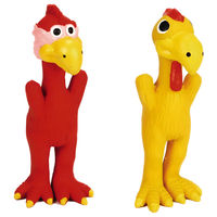 Produktbild von Beeztees Hundespielzeug Puppy Turkey aus Latex mit Quietscher für Welpen und kleine Hunde 16cm bunt