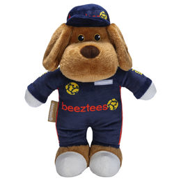 Beeztees Hundespielzeug Rennhund aus Plüsch in Bunt und Braun – Bild 1 von 2