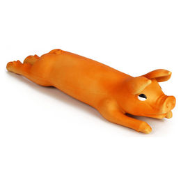 Produktbild von Beeztees Hundespielzeug Schwein aus Latex in Orange Größe L 42 cm