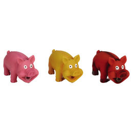 Produktbild von Beeztees Hundespielzeug Schwein aus Latex mit Quietschfunktion in Bunt