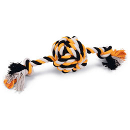 Produktbild von Beeztees Hundespielzeug Spieltau mit Ball Bari aus Baumwolle Bunt 34 x 10 x 9 cm
