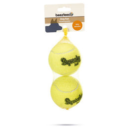 Produktbild von Beeztees Hundespielzeug Stoffball mit Pieper Gelb