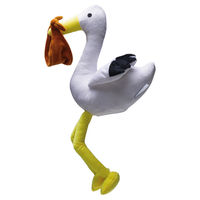 Produktbild von Beeztees Hundespielzeug Storch als beruhigendes Plüschkuscheltier für Welpen in Weiß
