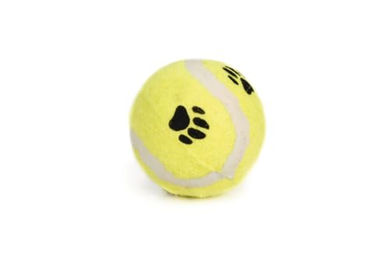 Produktbild von Beeztees Hundespielzeug Tennisball gelb aus Filz und Gummi