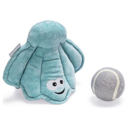 Beeztees Hundespielzeug Versteckspiel Muschel aus Plüsch mit Tennisball in Bunt – Bild 1 von 6