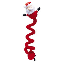 Beeztees Hundespielzeug Weihnachtsmann Spirale aus Plüsch in Rot 32,5cm – Bild 1 von 3