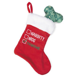 Beeztees Hundespielzeug Xmas Socke rot/weiß – Bild 1 von 1