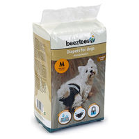 Produktbild von Beeztees Hundewindeln aus Stoff Schwarz Größe M 12 Stück