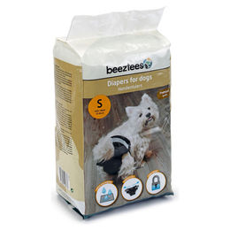 Beeztees Hundewindeln aus Stoff Schwarz Größe S 20 Stück – Bild 1 von 12