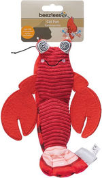 Beeztees Interaktives Katzenspielzeug Bewegender Hummer aus Plüsch Rot Elektrisch USB wiederaufladbar 25x5x8 cm – Bild 1 von 6
