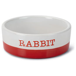 Beeztees Jomi Kaninchennapf aus Keramik in Rot - 1 Stk. – Bild 1 von 3