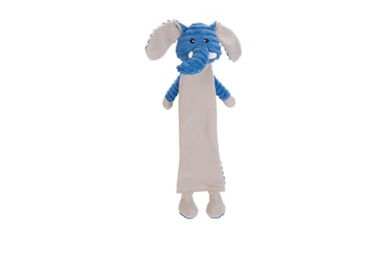 Produktbild von Beeztees K&BZ FLATINO Elefant Plüschtier Hundespielzeug Blau Grau 41 x 22 x 10 cm