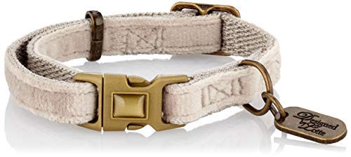 Beeztees K&Bz Hundehalsband Velura Grau verstellbar 20-30 cm – Bild 1 von 2