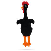 Produktbild von Beeztees K&BZ Plüschspielzeug Huhn für Hunde Schwarz 40 x 10 x 5 cm