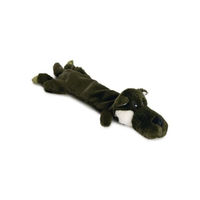 Produktbild von Beeztees K&BZ Plüschspielzeug Wolf NELY für Hunde Dunkelgrün 50x26x10cm