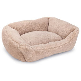 Beeztees Kadi Plüsch-Katzenbett Beige 47 x 37 x 18 cm – Bild 1 von 10