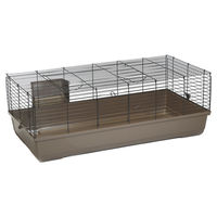 Produktbild von Beeztees Kaninchenstall Baldo Kleintierkäfig Braun 120 x 59 x 46 cm