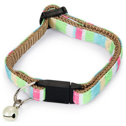 Beeztees Kätzchenhalsband Joy Nylon grün mit Glöckchen und Sicherheitsverschluss 16-23cm – Bild 1 von 2