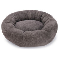 Produktbild von Beeztees Katzen Liegebett Kavi aus Plüsch Grau 45 x 45 x 15 cm