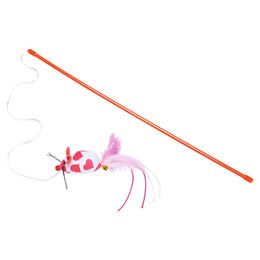 Produktbild von Beeztees Katzenangel Valentinsmaus aus Plüsch in Rosa