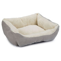 Produktbild von Beeztees Katzenbett Mogina aus Plüsch Grau 45 x 37 x 18 cm