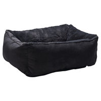 Produktbild von Beeztees Katzenbett Moza aus Plüsch in Anthrazit