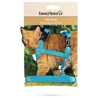 Produktbild von Beeztees Katzengeschirr Uni aus Nylon in Hellblau 27-45 cm