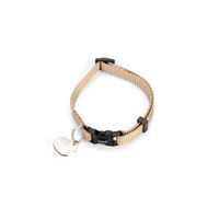 Produktbild von Beeztees Katzenhalsband aus Nylon in Beige verstellbar 24-30 cm