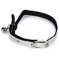 Produktbild von Beeztees Katzenhalsband aus Nylon reflektierend weiß verstellbar 20-29cm