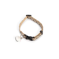 Produktbild von Beeztees Katzenhalsband Eyes Beige Nylon mit Glöckchen und D-Ring