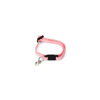 Produktbild von Beeztees Katzenhalsband für Kitten aus Nylon in Rosa mit Glöckchen und Sicherheitsverschluss 15-22 cm