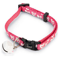 Produktbild von Beeztees Katzenhalsband Herz aus Nylon in Rosa