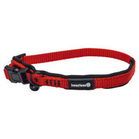 Produktbild von Beeztees Katzenhalsband Parinca rot aus Nylon mit Glöckchen und D-Ring 25-30 cm