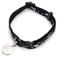 Produktbild von Beeztees Katzenhalsband Thunder Nylon schwarz