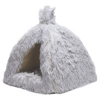 Produktbild von Beeztees Katzenhöhle Cosmo grau Plüsch für Kitten 40x40 cm