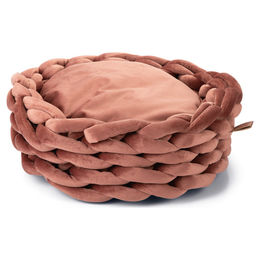 Beeztees Katzenkorb Ziba Rosa Plüsch 40x40x15 cm – Bild 1 von 3