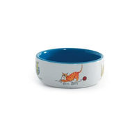 Produktbild von Beeztees Katzennapf aus Porzellan mit Katzenmotiv 325 ml bunt - 325 ml