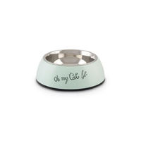 Produktbild von Beeztees Katzennapf Oh My Cat Mint aus Edelstahl rutschfest 160ml - 160 ml