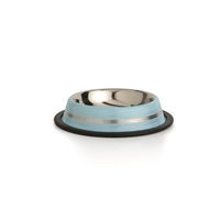 Produktbild von Beeztees Katzennapf Stripes aus Edelstahl blau rutschfest 300ml - 180 ml