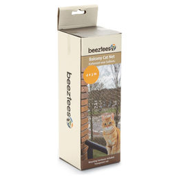 Beeztees Katzennetz für den Balkon transparent aus Nylon 4 x 3 m – Bild 1 von 3
